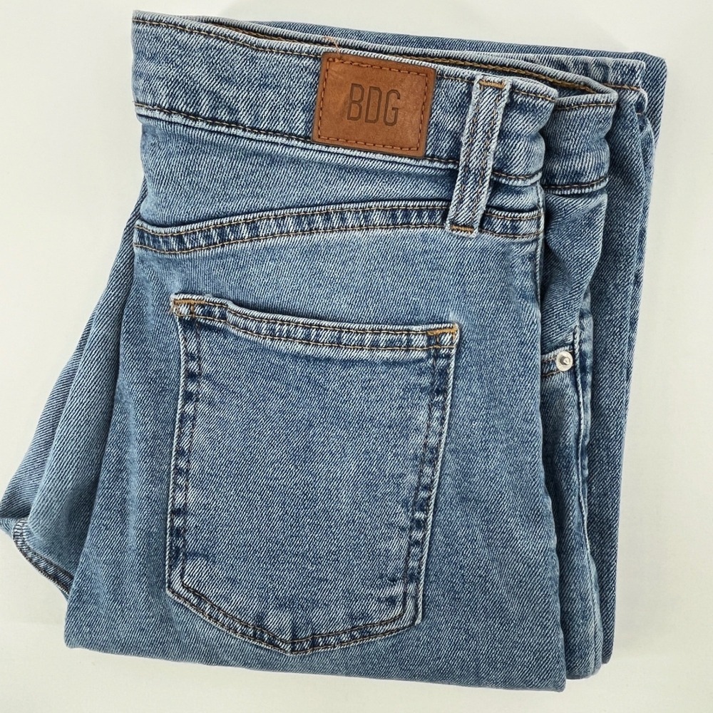 BDG Urban Outfitters Girlfriend High-Rise Jeans Medium Wash Blue Denim Size 29